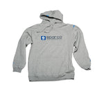 Grey Sparco WWW series hooded sweatshirt with logo