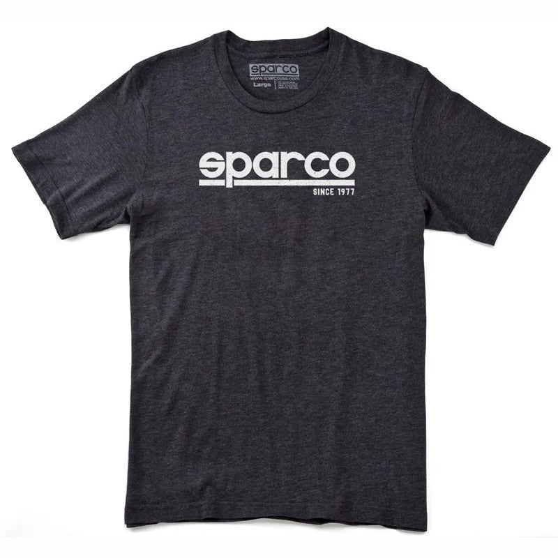 Charcoal grey Sparco Corporate T-shirt with the Sparco logo on the chest