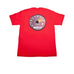 Sparco black t-shirt featuring the Tachometer graphic logo in size Large