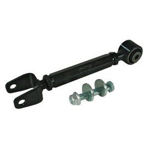 SPC Performance rear adjustable camber arm with included offset toe cam bolt for Nissan and Infiniti suspension.