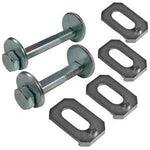 SPC Performance heavy duty front camber and caster alignment cam kit with dual-boss bolts for Ford F-150 trucks.