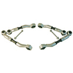 Set of four SPC Performance 81363 forged aluminum adjustable upper control arms with booted ball joints and pinch bolts