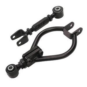 SPC Performance 67765 rear adjustable control arms with performance rubber bushings for Nissan 240SX and 300ZX.