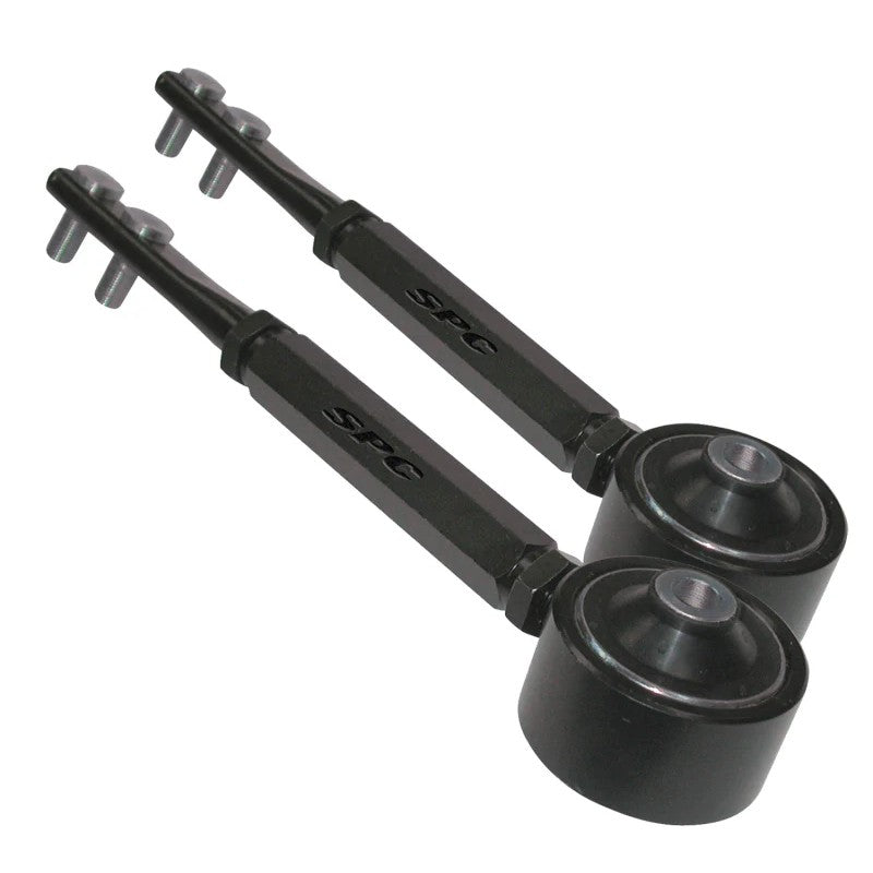 SPC Performance front adjustable caster arm with black finish and heavy-duty rubber bushings for 1989-1998 Nissan 240SX.