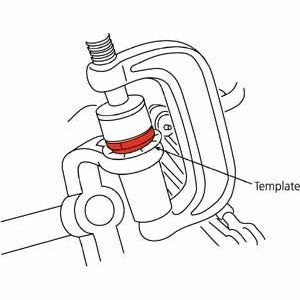 SPC Performance 23520 greasable upper offset ball joint for 1 degree caster and camber adjustment.