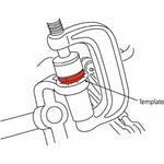 SPC Performance 23520 greasable upper offset ball joint for 1 degree caster and camber adjustment.