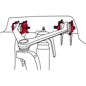 SPC Performance 23765 heavy-duty upper control arm cam and bolt alignment kit for 2002-2005 Dodge Ram 1500.