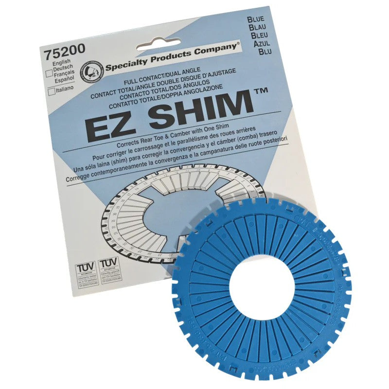 Blue SPC Performance 75200 EZ Shim dual angle camber and toe adjustment shim