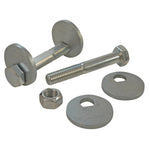 Pair of SPC Performance silver-finished rear camber and toe adjustment bolts for 2007-2017 GM Lambda platform SUVs