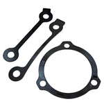 SPC Performance +1.0 degree nylon camber shim and matching metal caliper spacer for Jeep and Ford hub assemblies.