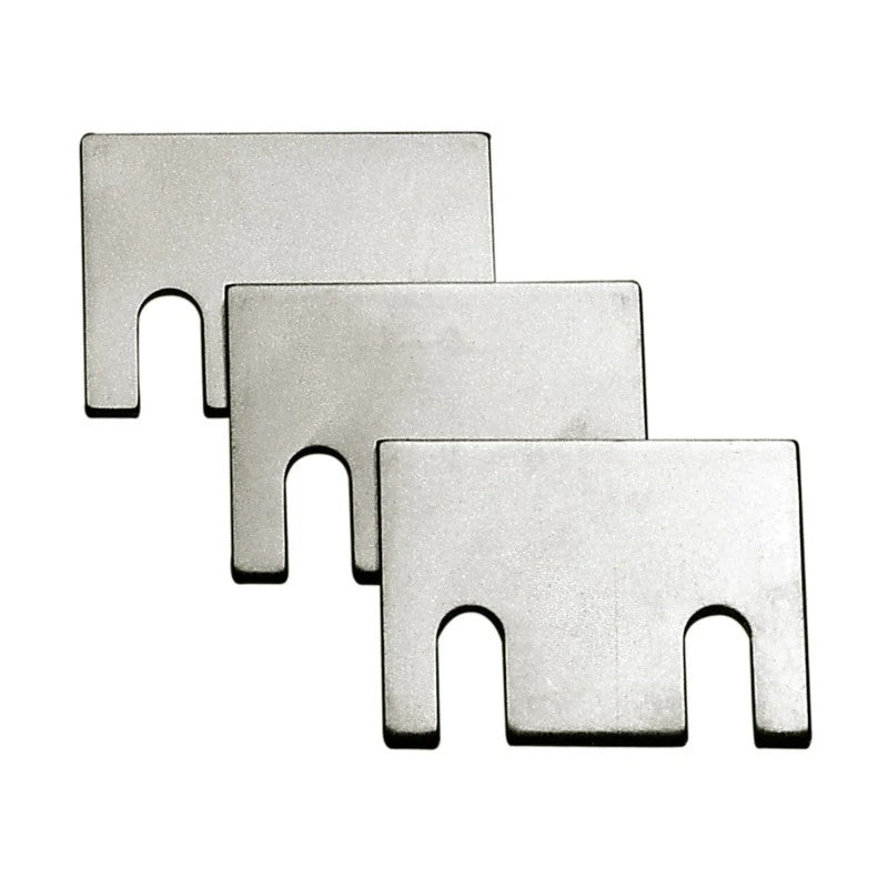 SPC Performance 1/8-inch cast alignment shims for Jeep lower control arm frame brackets, 6-piece set.