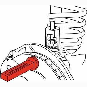 SPC Performance 81139 magnetic adjustable camber gauge with bubble level and high-strength magnetic base