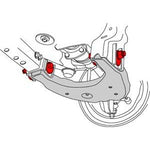 SPC Performance 25440 cam bolt kit including two high-strength adjustment bolts and hardware for Toyota and Lexus.