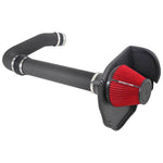 Spectre 90280K air intake kit with black aluminum tube, black air filter, and steel heat shield for 3.6L V6 engines.