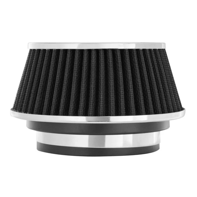 Spectre HPR 8161 black conical air filter with triple chrome-plated top and adjustable inlet adapters