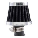 Spectre 3991 breather filter with black synthetic media and triple chrome-plated steel top and 10mm flange.