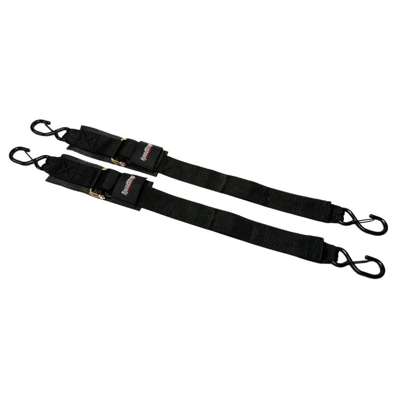 SpeedStrap 2in x 4ft Marine Transom Tie-Down Straps with Snap S-Hooks (2 Pack)