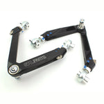 SPL Front Upper Control Arms with dual hex adjusters and spherical bearings for Nissan 350Z and Infiniti G35/G37.