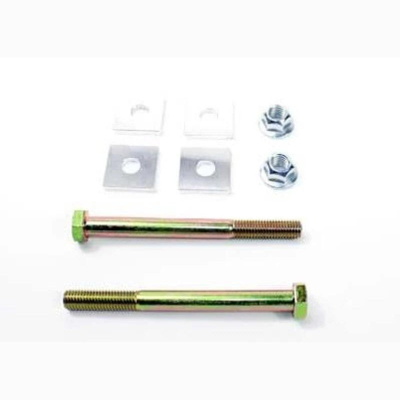 SPL Parts CNC machined 6061-T6 aluminum toe eccentric lockout kit with Grade 10.9 hardware for BMW E8X and E9X chassis