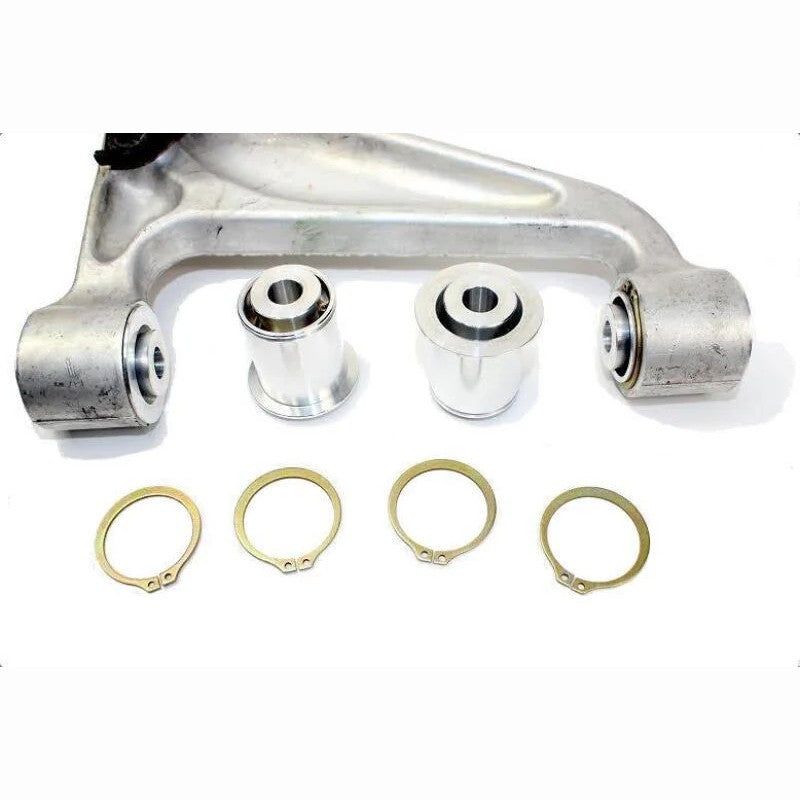SPL Parts Rear Upper Arm Monoball Bushings with CNC machined aluminum shells and FK bearings for 2009-2024 Nissan GT-R R35