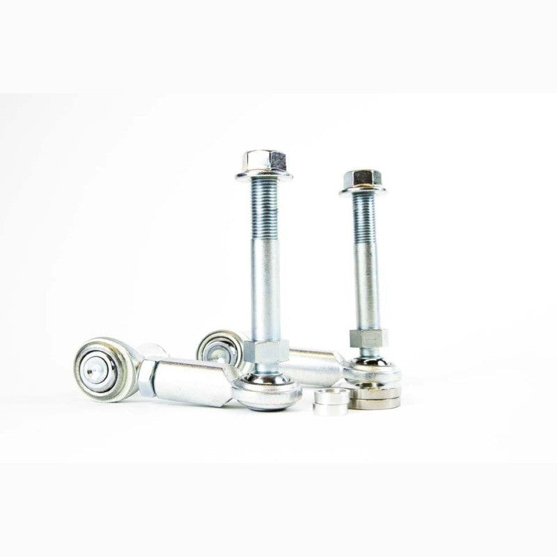 SPL Parts adjustable front sway bar endlinks featuring chromoly high misalignment studs and 1/2 inch FK bearings.