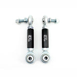 Black anodized 6061-T6 aluminum adjustable rear sway bar endlinks with FK bearings for 2015-2026 BMW M2, M3, and M4.