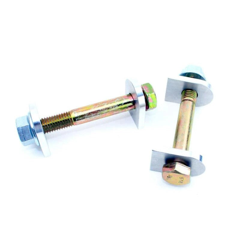 SPL Parts ELT toe eccentric lockout kit including CNC aluminum plates and grade 10.9 hardware for BMW M series.