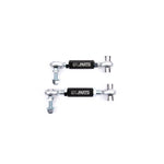 Pair of SPL Parts black anodized 6061-T6 aluminum adjustable rear sway bar endlinks with FK bearings and chromoly studs.