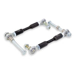 SPL Parts black anodized aluminum front sway bar endlinks with FK bearings for Porsche 911 and 718.
