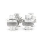 SPL Parts FKS Series rear knuckle monoball bushings with CNC machined aluminum shells for BMW E36 and E46.