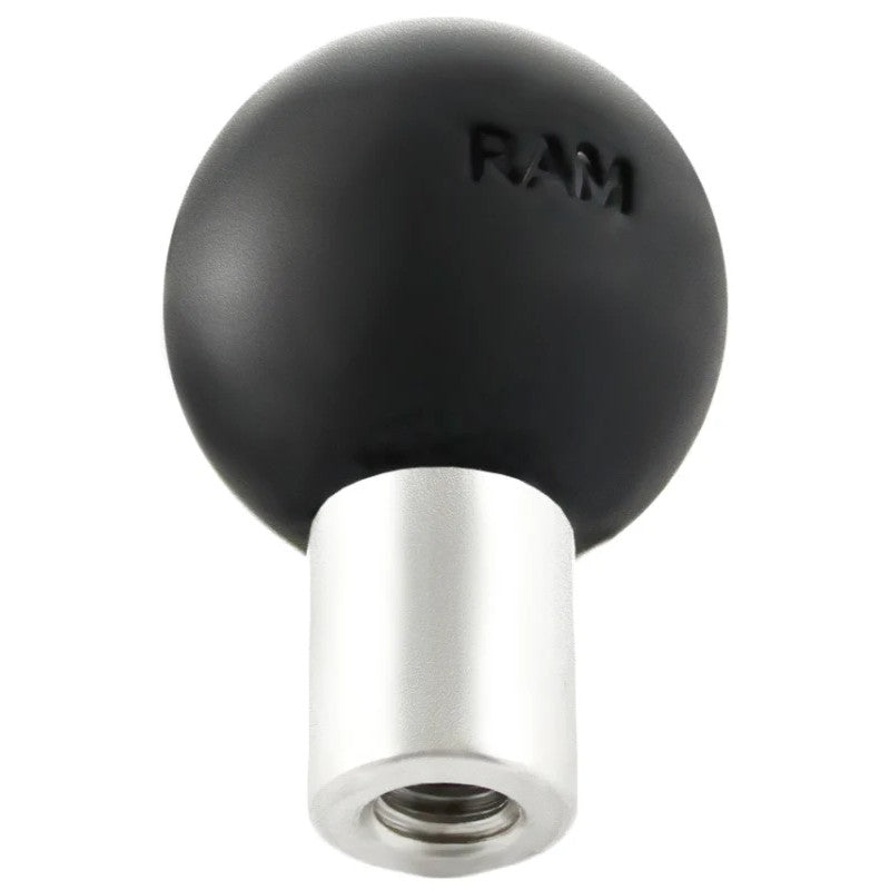 sPOD 1-inch rubber mounting ball with 1/4-20 internal female threading for controller panel installation
