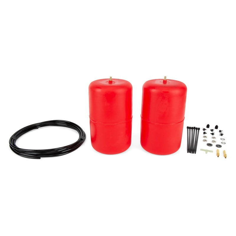 Air Lift 1000 red polyurethane air springs with airlines and hardware for Toyota 4Runner and Lexus GX460.