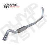 Diamond Eye 4-inch aluminized turbo-back exhaust kit with turn-down exit for Ford 7.3L Powerstroke diesel trucks.