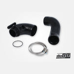 Black reinforced silicone turbo inlet pipe hose for VAG MQB 1.8 and 2.0 TSI engines