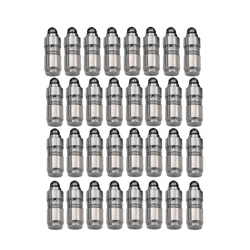 Set of 32 Ford Racing camshaft lash adjusters for 2011-2025 Ford Mustang 5.0L engines.
