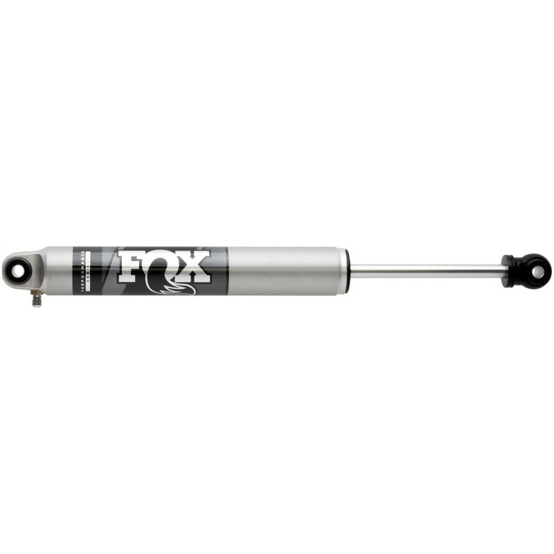 Fox 2.0 Performance Series 10.6 inch aluminum smooth body steering stabilizer with black anodized mounting hardware