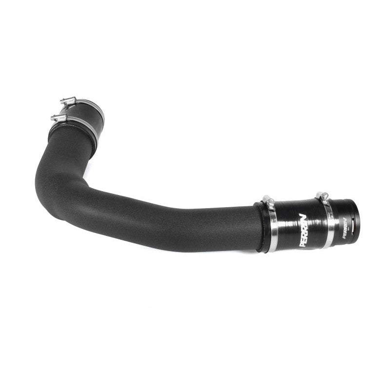 PERRIN black powder-coated charge pipe for 2019-2026 Subaru WRX, Ascent, Legacy, and Outback turbo models.