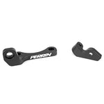 Black PERRIN Top Mount Intercooler (TMIC) support bracket for Subaru WRX and Ascent engines.