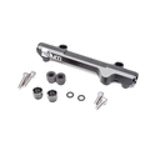 Black anodized Radium Engineering high-flow secondary fuel rail for Mazda 13B-RE engines.