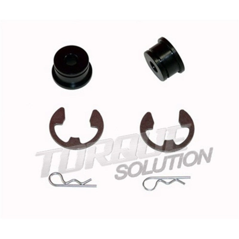Torque Solution performance shifter cable bushings for 2005-2006 Mitsubishi Lancer Evolution MR 6-speed.