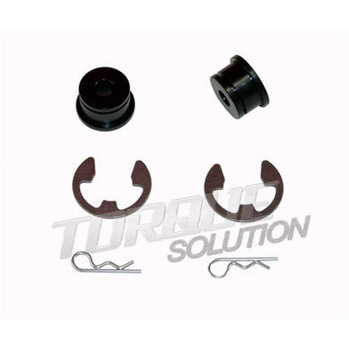 Torque Solution shifter cable bushing kit (TS-SCB-402) for 1995-1999 Mitsubishi Eclipse and Eagle Talon.