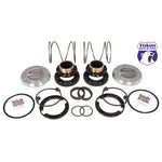 Yukon Gear Hardcore locking hub set featuring low-profile all-steel bezels and 30-spline chromoly internals.