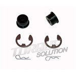 Torque Solution shifter cable bushings designed for Mitsubishi Evolution JDM 5-speed manual transmissions.