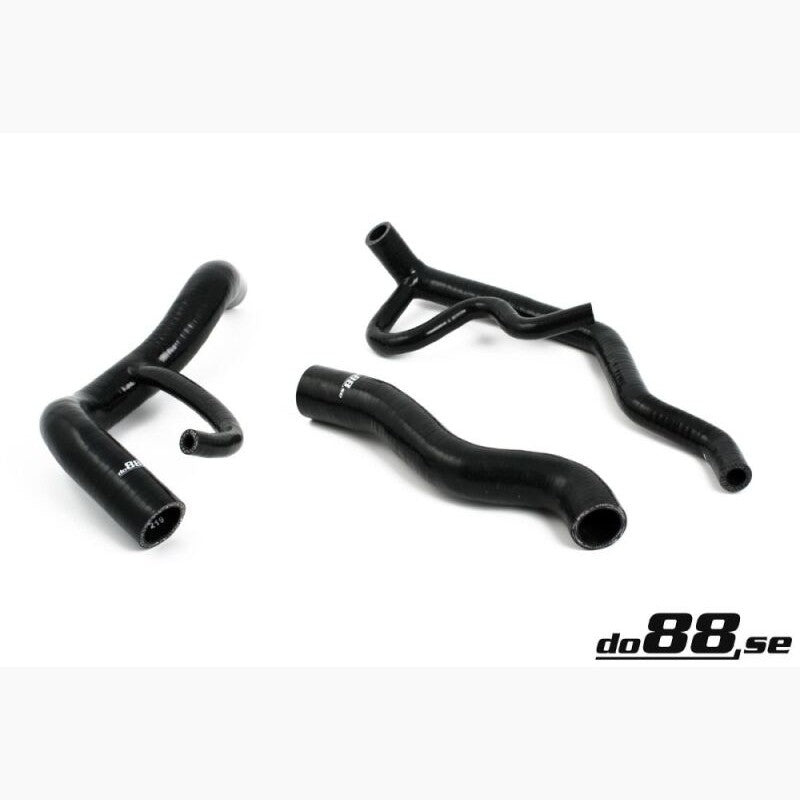 do88 black silicone coolant hose kit for Volvo 700 and 940 Turbo engine cooling systems.