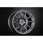 SSR GTX01 ten-spoke flow-formed wheel in Dark Silver finish, 18x10.5 size.