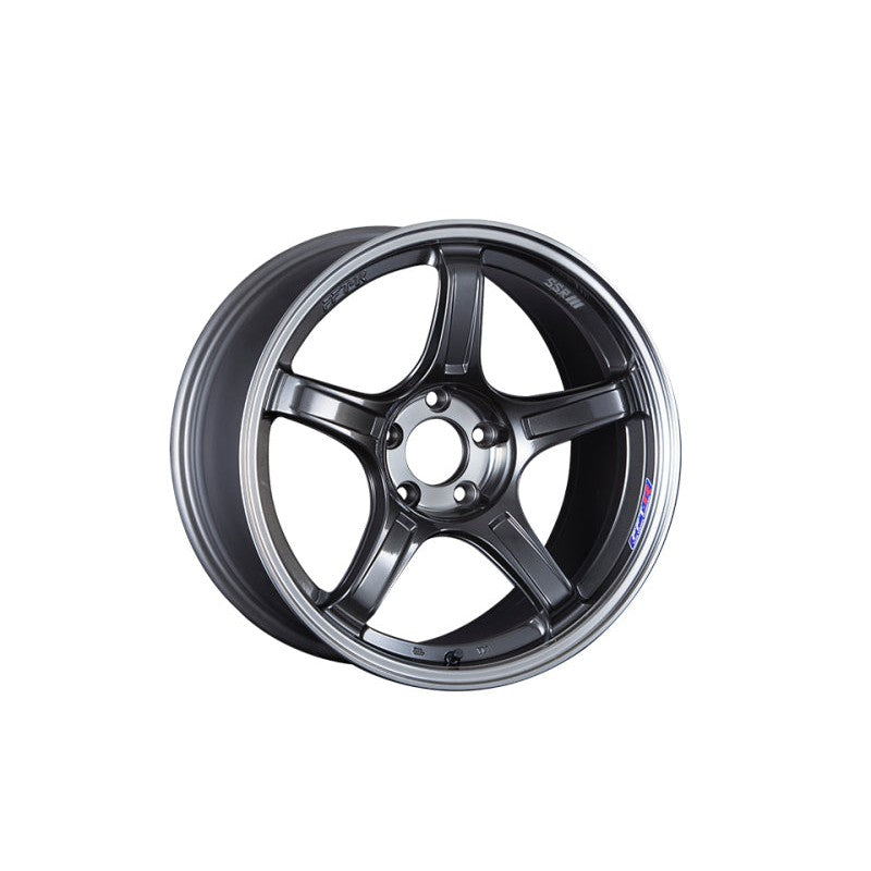 SSR GTX03 18x9.5 10-spoke wheel in Gun Metallic finish