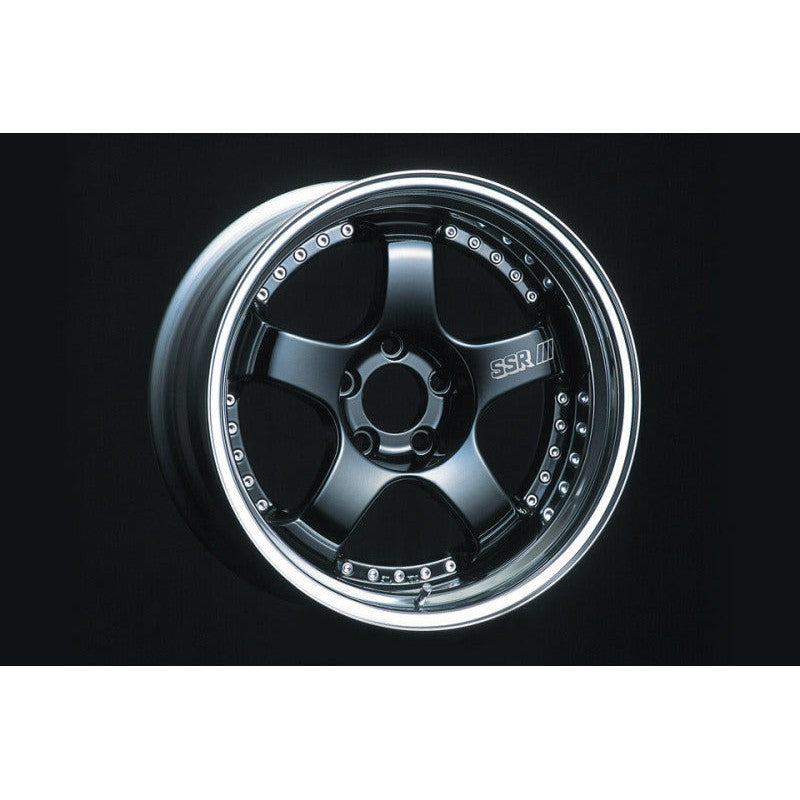 Five-spoke SSR Professor SP1 Trail wheel in a matte Flat Black finish for 6-lug trucks.
