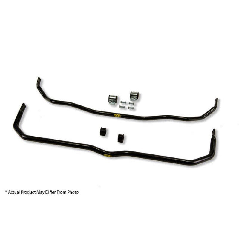 ST anti-swaybar set for 1986-1992 Toyota Supra featuring high-strength steel bars and mounting hardware.