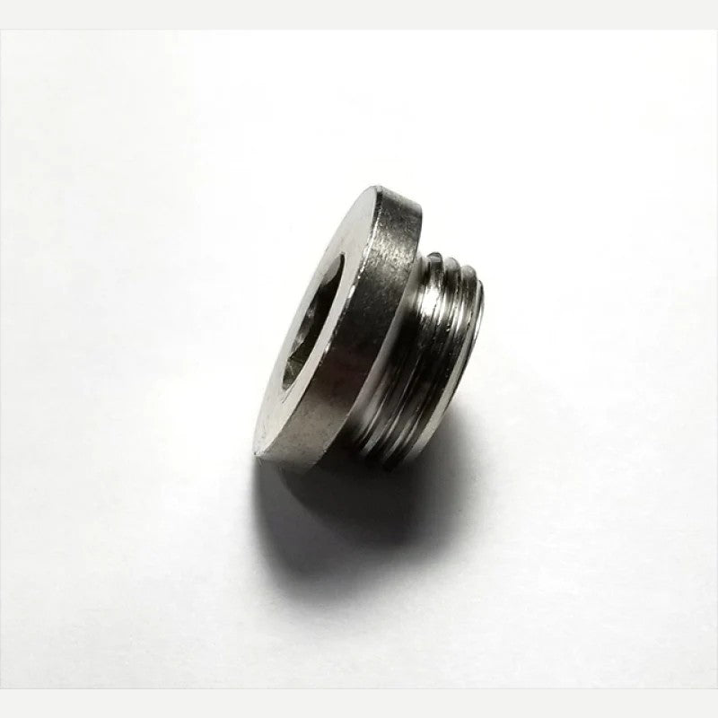 Stainless Bros M18x1.5 O2 sensor bung plug with copper crush washer