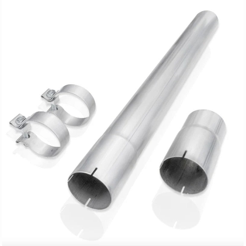 Stainless Works 304L stainless steel resonator delete pipe for 2020-2021 Ford F-250 and F-350 7.3L trucks